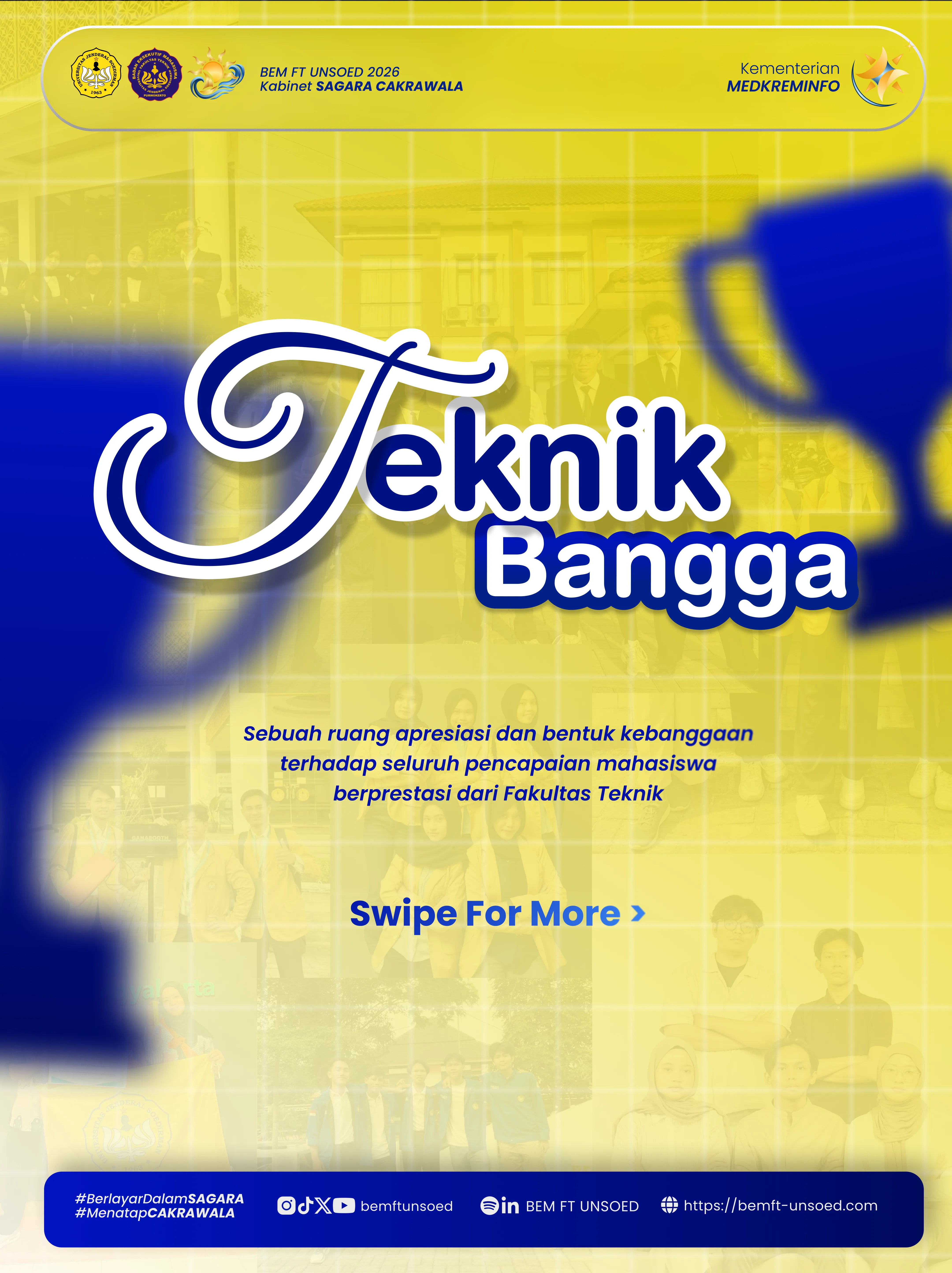 Poster program Teknik Bangga BEM FT UNSOED