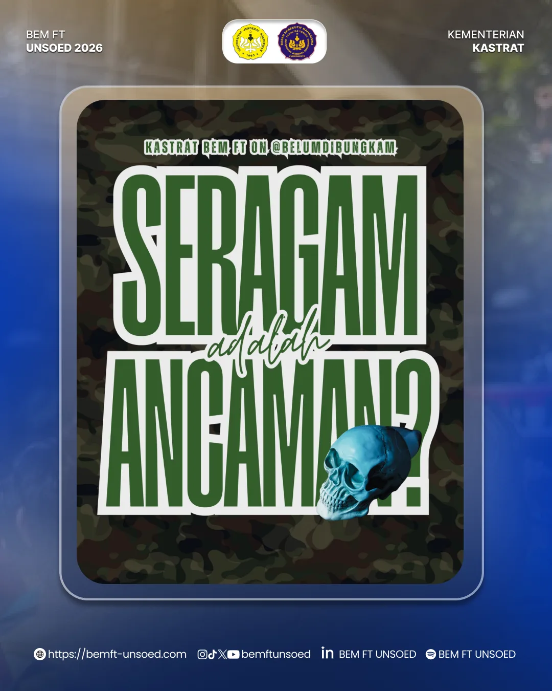 Sampul kajian Seragam adalah Ancaman