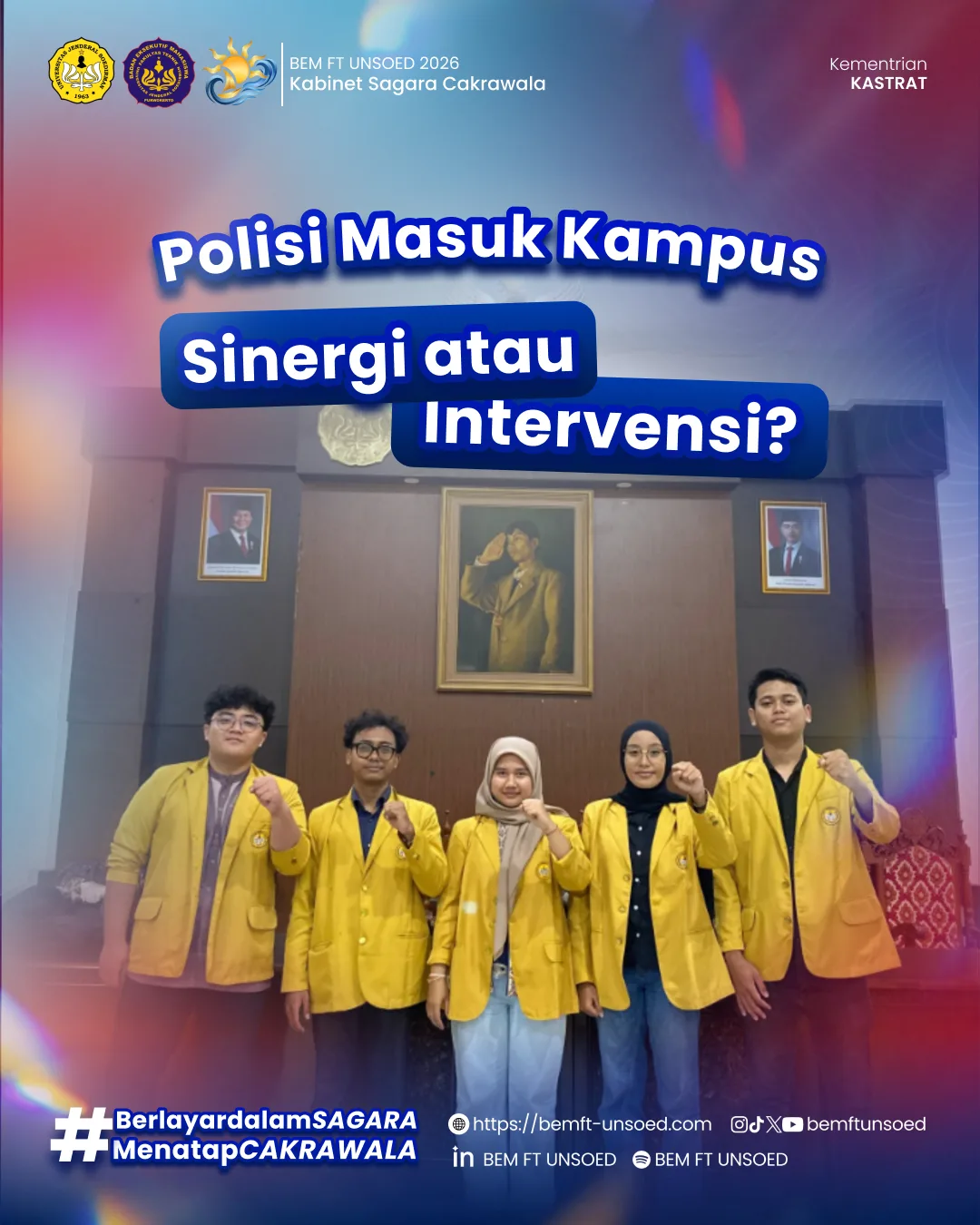 Sampul kajian Polisi Masuk Kampus